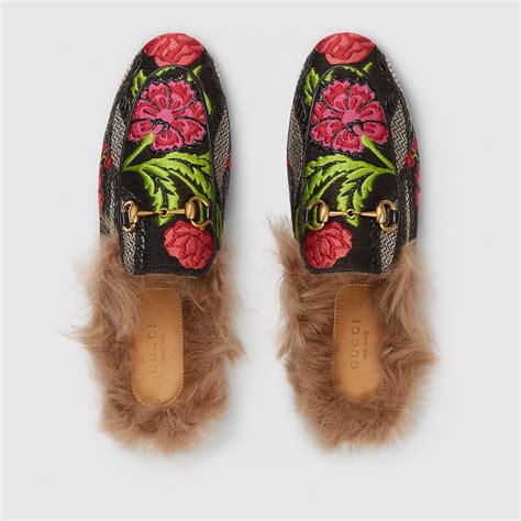 gucci brocade mules|Gucci Mules for Women .